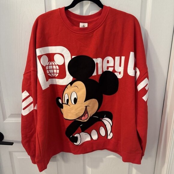 Disney Mickey Mouse Walt Disney World Front Back Print Womens XL Sweatshirt - Picture 1 of 7